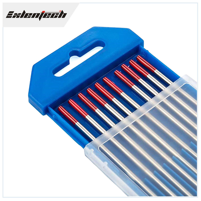 Kaynak Meşalesi için OEM TIG Kaynak Çubuğu Kırmızı Tungsten Elektrot WP 2.4mmx175mm