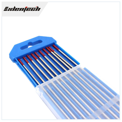 Kaynak Meşalesi için OEM TIG Kaynak Çubuğu Kırmızı Tungsten Elektrot WP 2.4mmx175mm