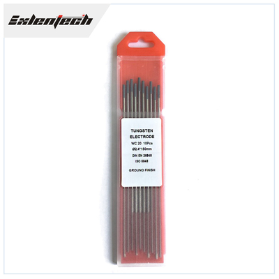 Gri WC20 TIG Kaynak Tungsten Elektrotları %2 Ce 3/32&quot;X 7&quot; 10 Adet